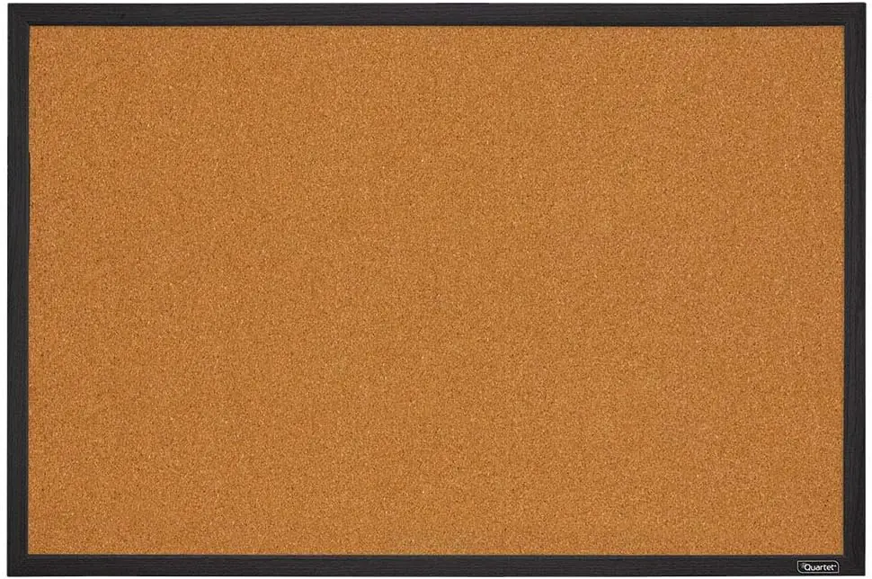

Cork Bulletin Board 2x3 ft, Black Framed Message Board for Home Office, Vision Board with Push Pins, Wall Mounting Hardware