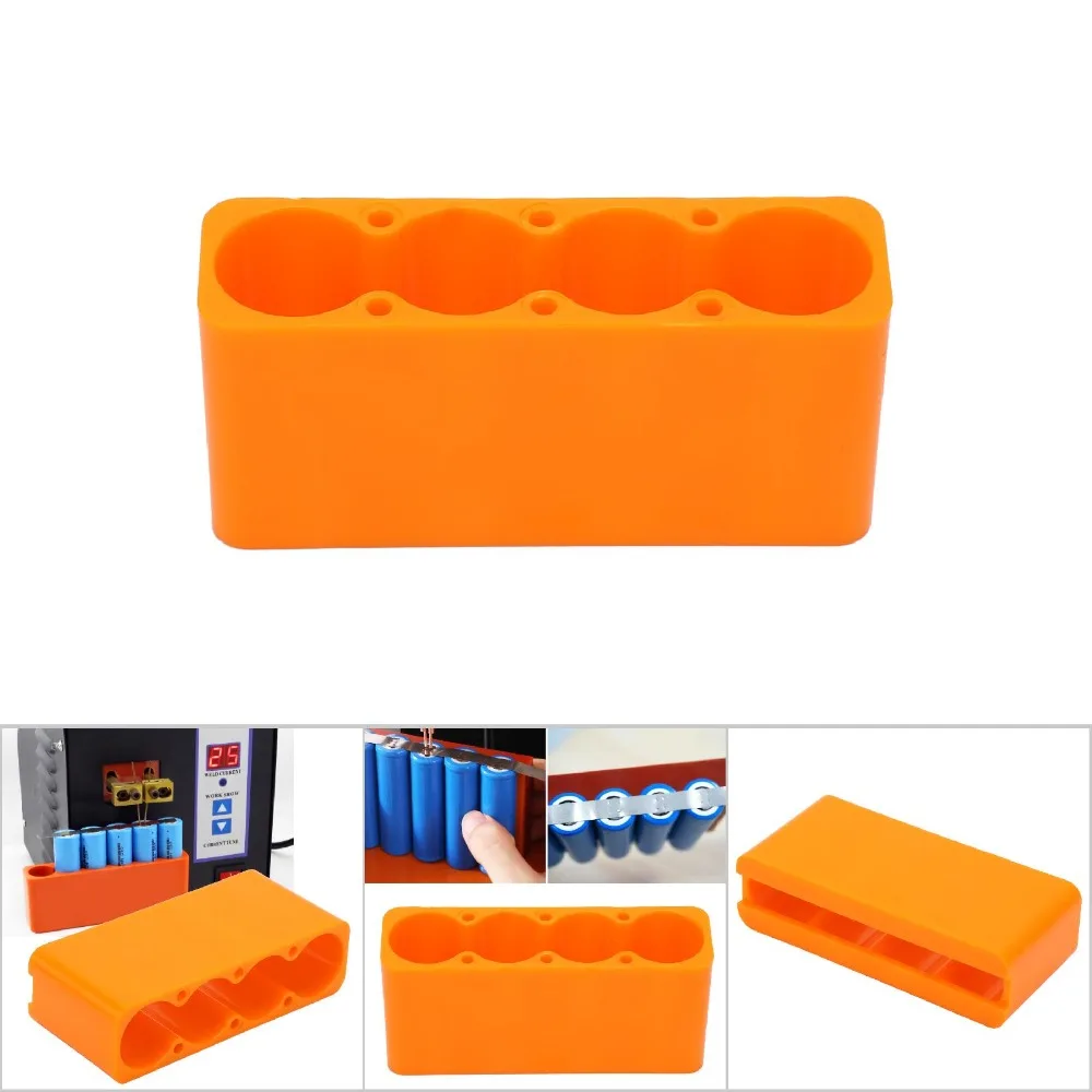 2 PCS Adjustable Battery Welding Clamp ABS Plastic 4/6Section Spot Welding Fixture Welding Fixing Clamp for for 18650 Battery