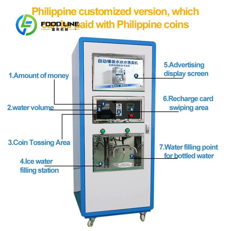 Automatic drinking water vending machine - outdoor commercial pure water vending machine