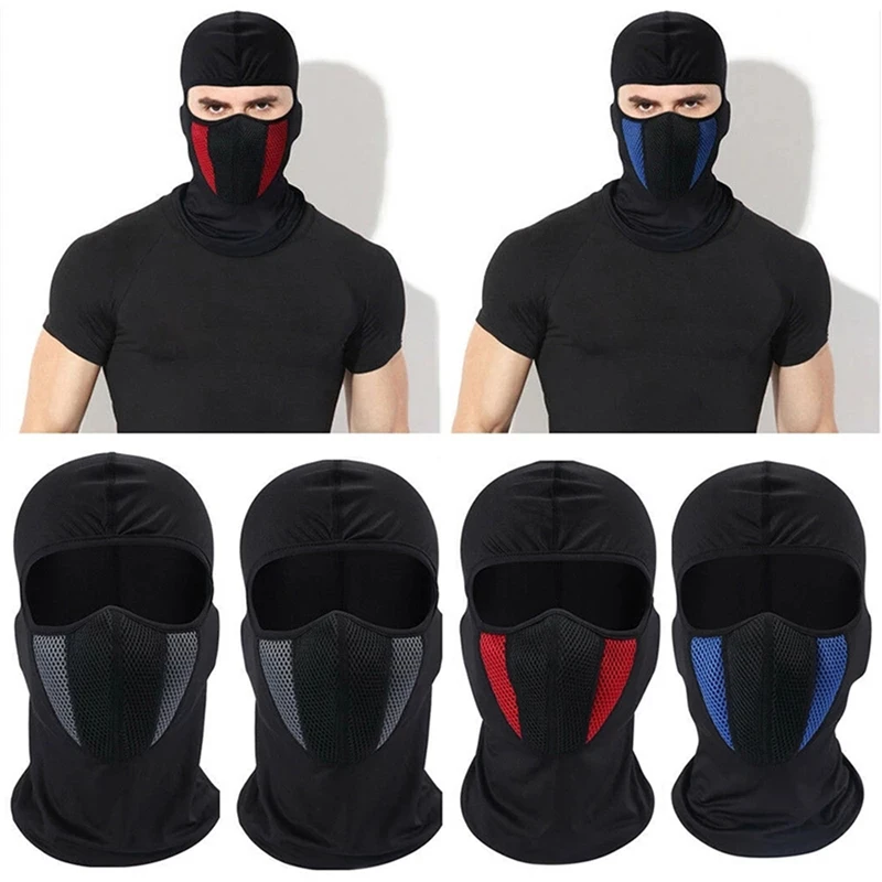 Balaclava Motorcycle Face Mask Full Face Mask Windproof Dustproof Face Shield Winter Moto Helmet Bandana Hood Ski Neck Scarf