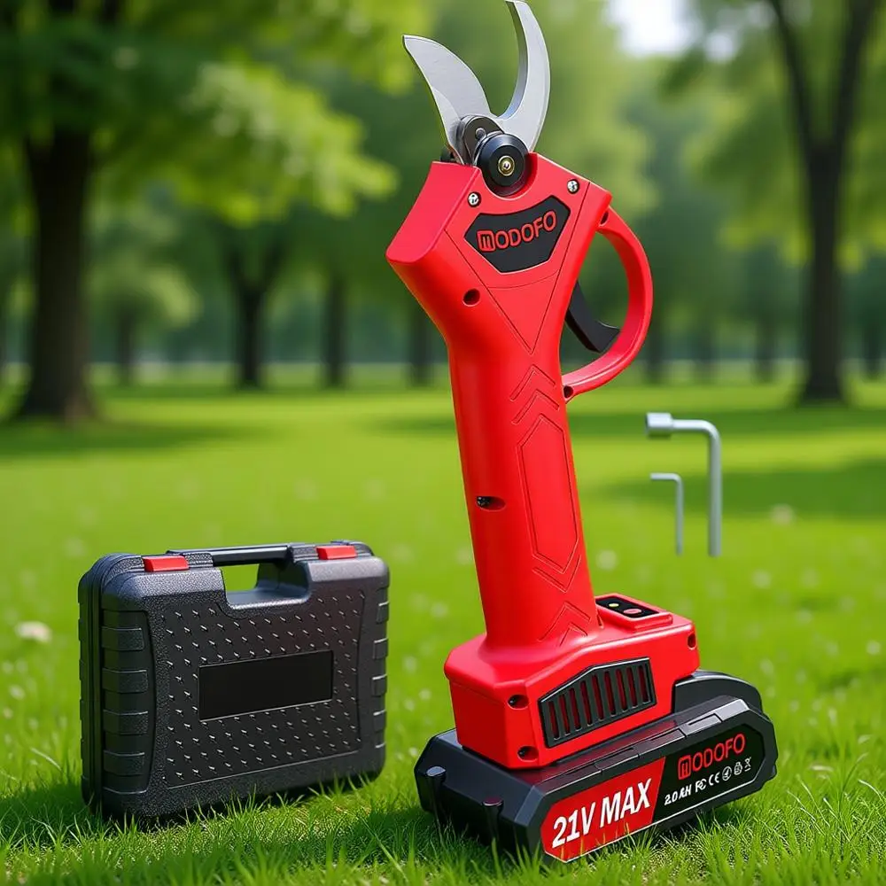 

1.4 Electric Pruning Shears with 2 Rechargeable Batteries for Powerful Tree Branch Trimming