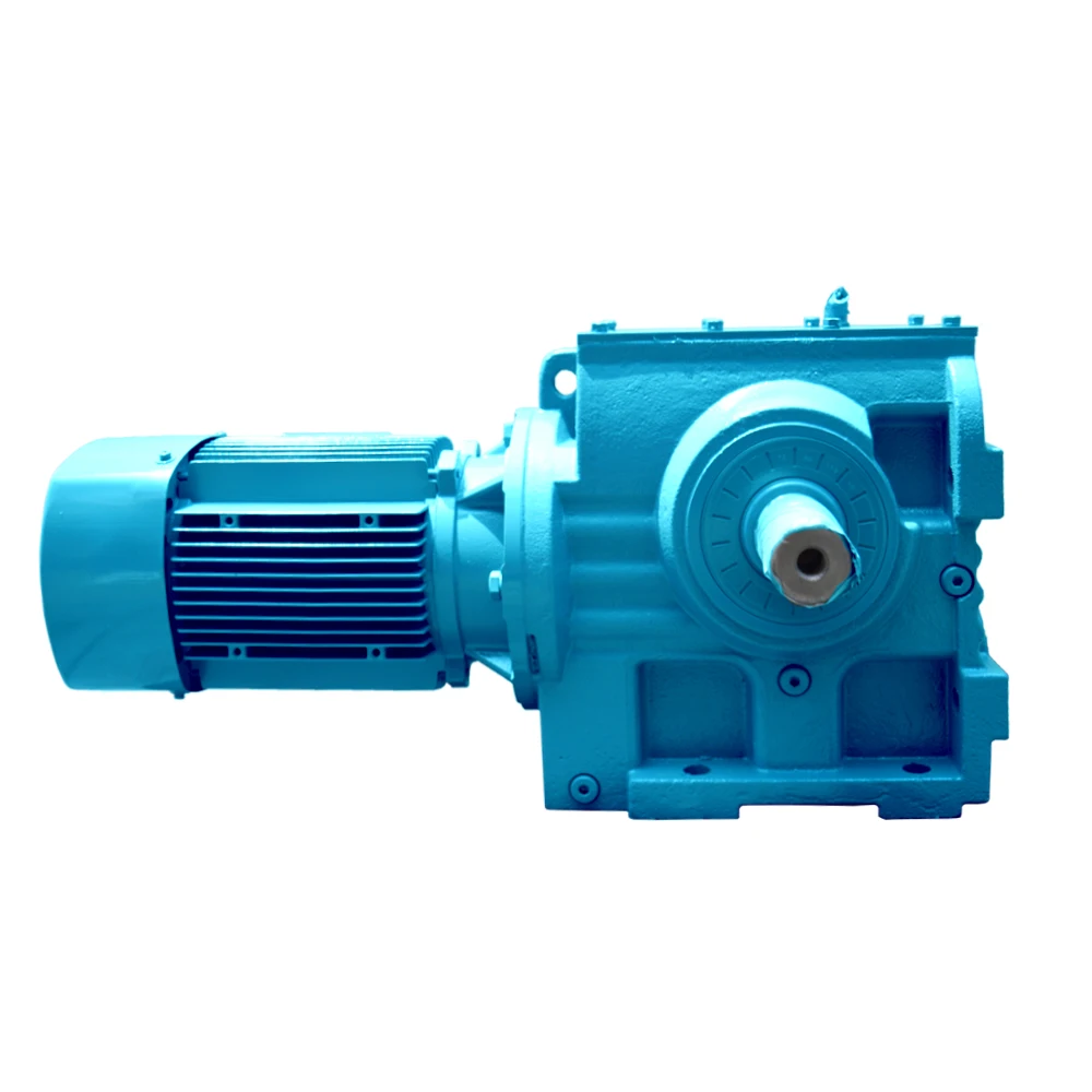 Right Angle Sew Gear Motor Gearmotor Belt Conveyor Motor Reducer Helical Bevel Gearbox for Screw Conveyor