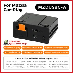 Wireless Carplay Android Auto USB Retrofit Kit Support YouTube Netflix Mazda 3/6/CX5/CX3/CX9/MX5-TK78 66 9U0C K1414 C922 V6 605A