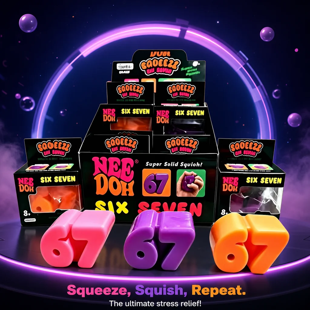 Needoh 67 Pieces Set TPR Stress Relief Toy Anti Stress Creative Decompression Fidget Sensory Toy Wholesale Stock Original New