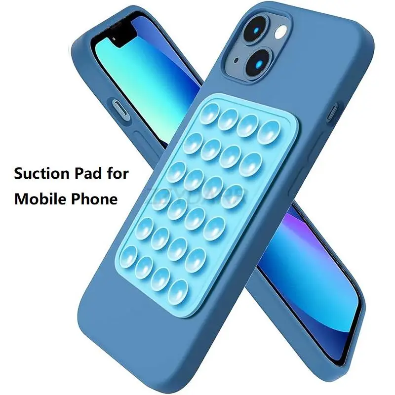 

Silicone Suction Phone Case Adhesive Mount Compatible with iPhone Anti-Slip Hand-Free Mobile Holder Suction Pad For Mobile Phone