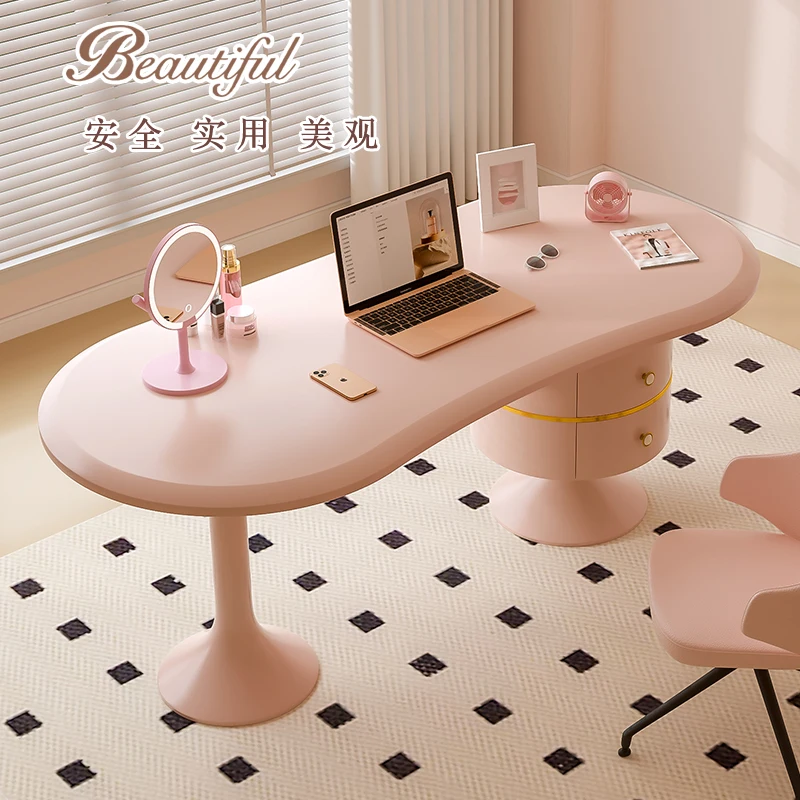 Medieval style study table Home desk Internet celebrity small apartment Italian light luxury desk