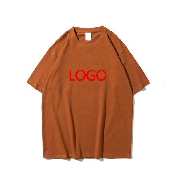 OemTee Shirt Plain Oversized Men's T-shirts Heavy Weight tshirts Custom Men Puff Print T Shirt streetwear t-shirt korean