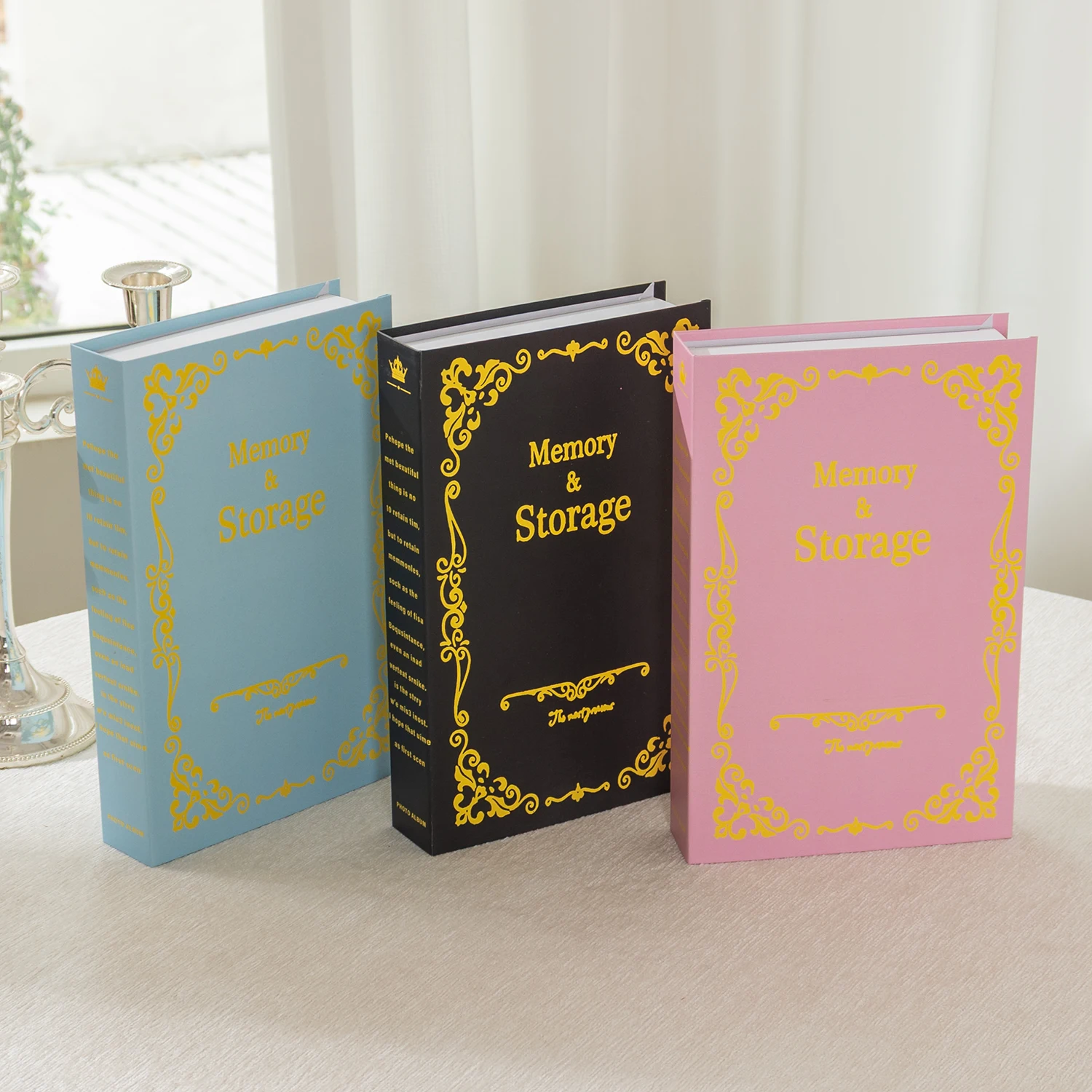 Colorful Spring Fashion Fake Book Decoration Remote Control Storage Box Coffee Table Living Room Luxury Prop Book  Decoration