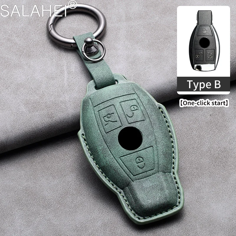 New Sheepskin Car Remote Key Cover Case Shell For Mercedes Benz A C E S G Class GLA CLA GLK GLC W204 463 176 251 205 Accessories