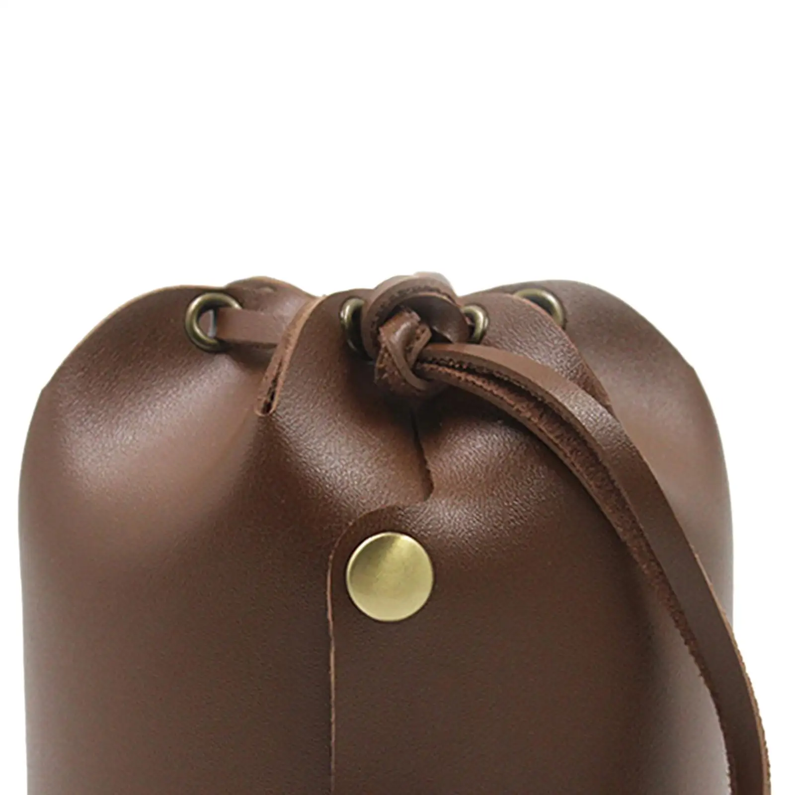 Gas Canister Cover Case PU Leather Drawstring Storage Bag Outdoor Supplies