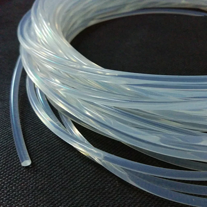 Food Grade Transparent Silicon Rubber Solid Seal Strip Round Bar Dia. 1 1.5 2.5 3.5 4 5 6 7 8 9 10 11 12 14 16 18mm