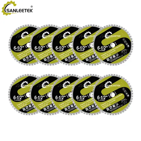 SANLEETEK 금속 절단 원형 톱날 165mm 텅스텐 카바이드 팁 톱날 48T 철강 앵글 스틸 철근 철강용