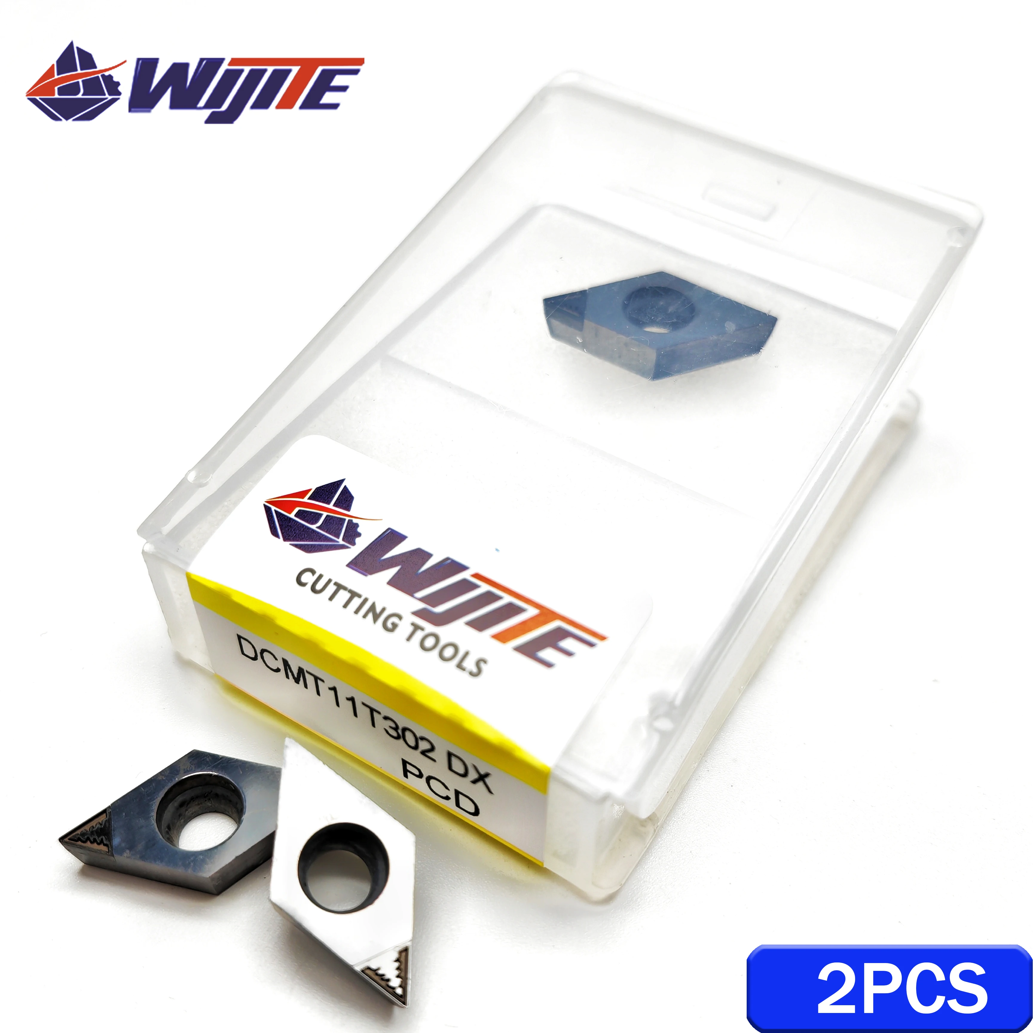 Imagem -02 - Pcd Chip Breaking Tool Adequado para Metais Não Metalizados Como Alumínio e Cobre com Alto Acabamento Dcmt Dcmt07 Dcmt11 dx