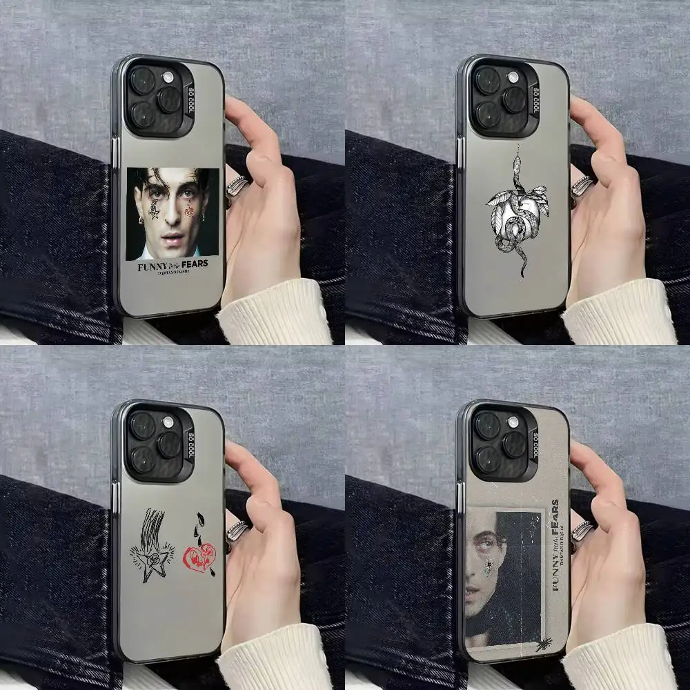 

Phone Case For iPhone 17,16,15,14,13,12,Pro,Max,Plus,E,SE4,Air,Mini D-Damiano David Funny Little Fears Black IMD Box