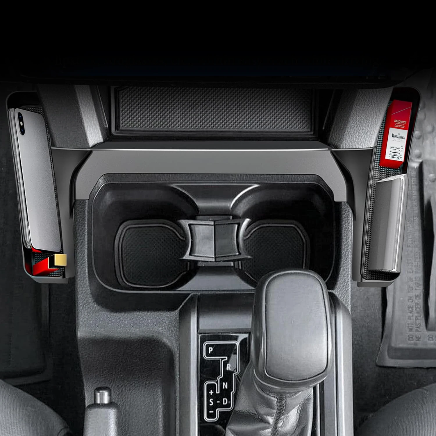 For Toyota 4runner 2014-2024/ Tacoma 2016-2023 Car Accessories ABS Center Gear Shift Panel Storage Glove Box Holder Tray image 2