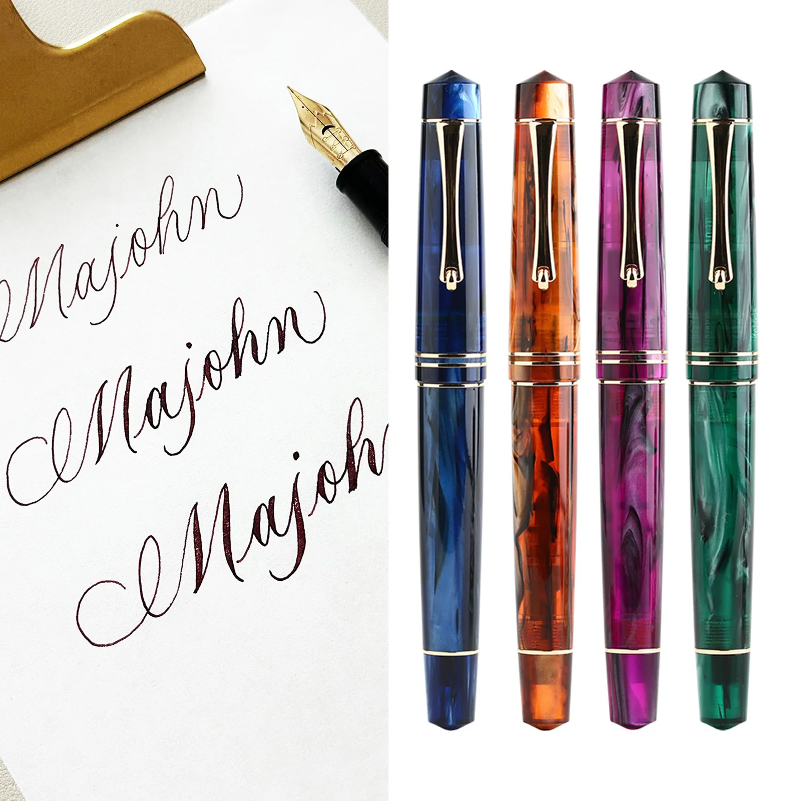 Majohn M800 Resin Fountain Pen - đánh giá và giá Stationery Supplies Business