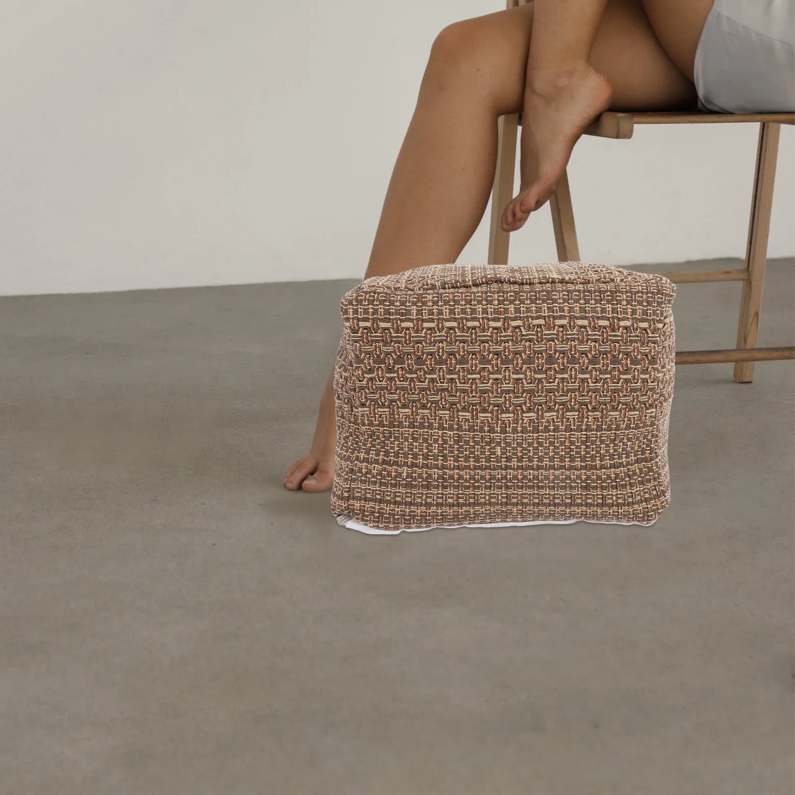 Thick Cotton Linen Square Chair Seat Cushion Cover Cozy Japanese Style Indoor Meditation Floor Sofa Seat Mat Decorative