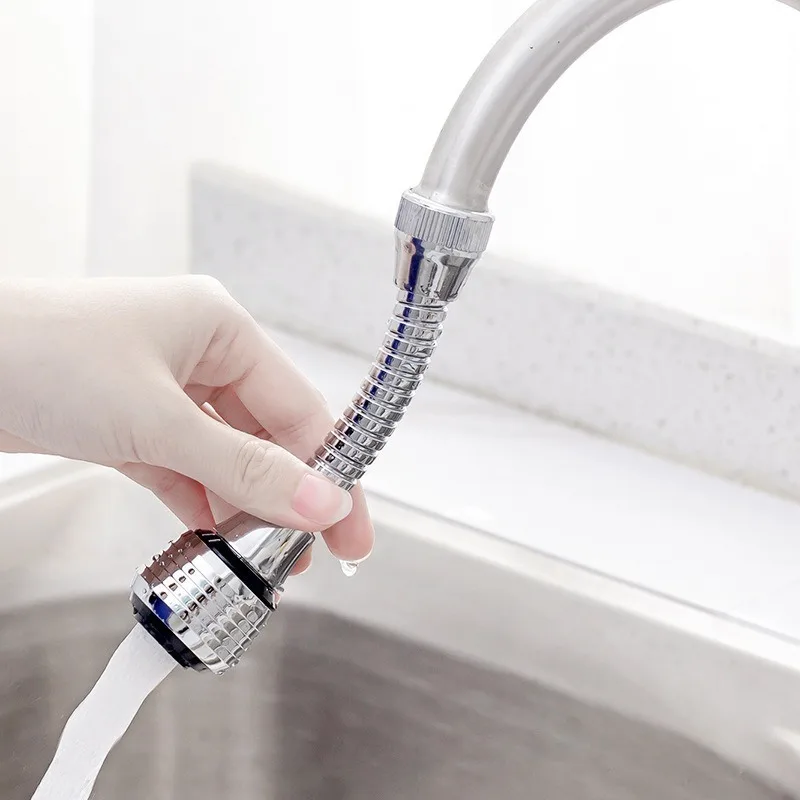 

5pcs Household Kitchen Sanitary Tap Water Shower Water Saving Rotary Filter Hose Faucet Splash Head Extender