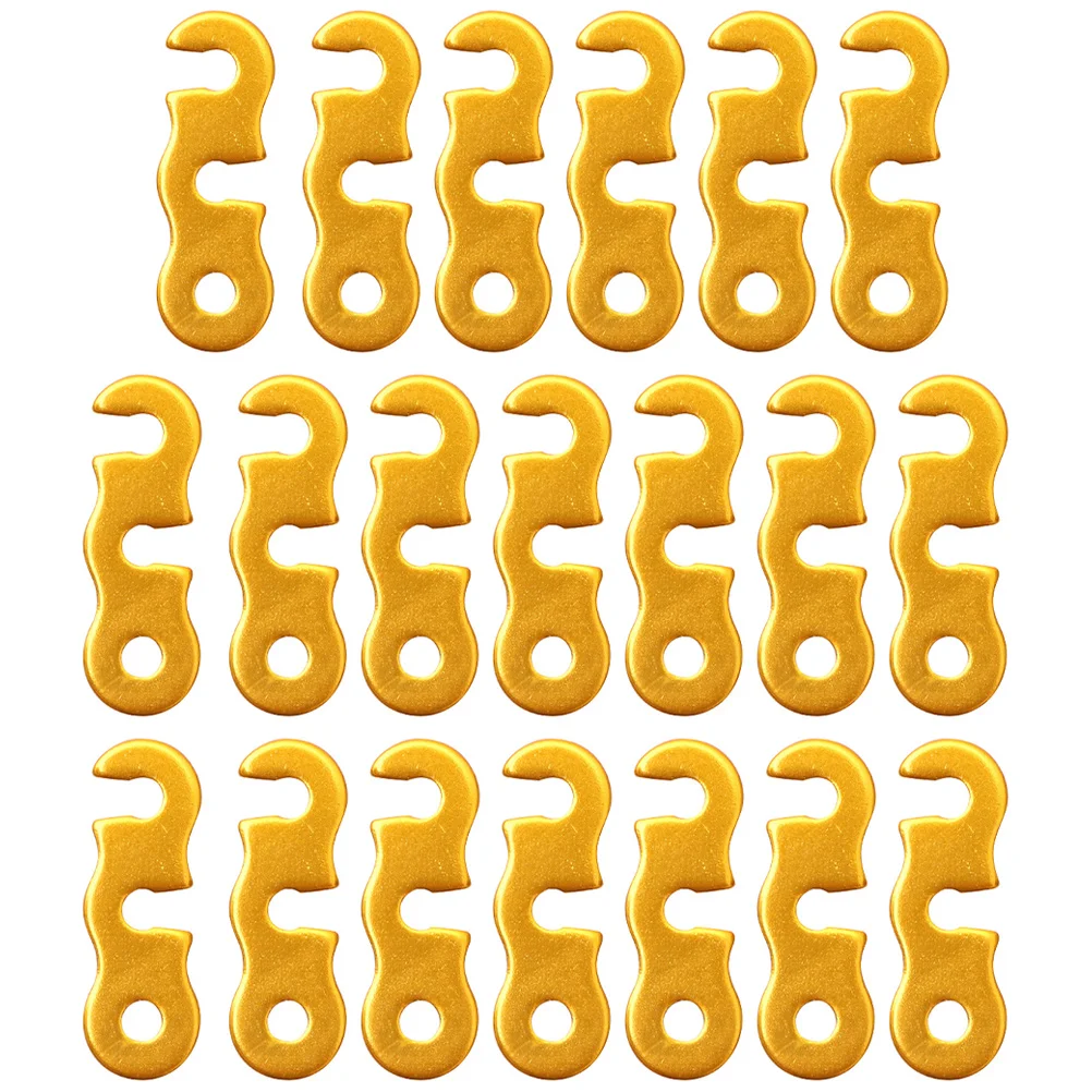 

20pcs Tent Buckle Aluminum Alloy Adjustable Fastener For Camping Outdoor Canopy Wind Rope Clamp Camping Supplies Rope Adjuster