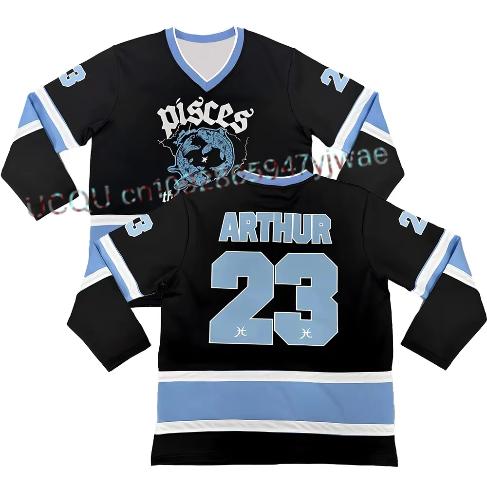 

Хоккейная футболка James Arthur 23, модная толстовка унисекс с длинными рукавами The Pisces World Tour Merch для мужчин и женщин, пляжные футболки