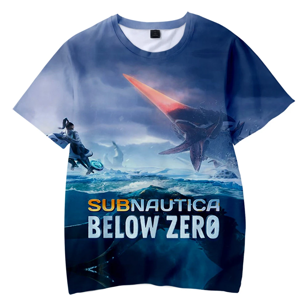 Subnautica Below Zero 3D Printed Kids T Shirt Fashion Casual Cartoons T-shirt Boys Girls Harajuku Children\'s Clothing For Girls