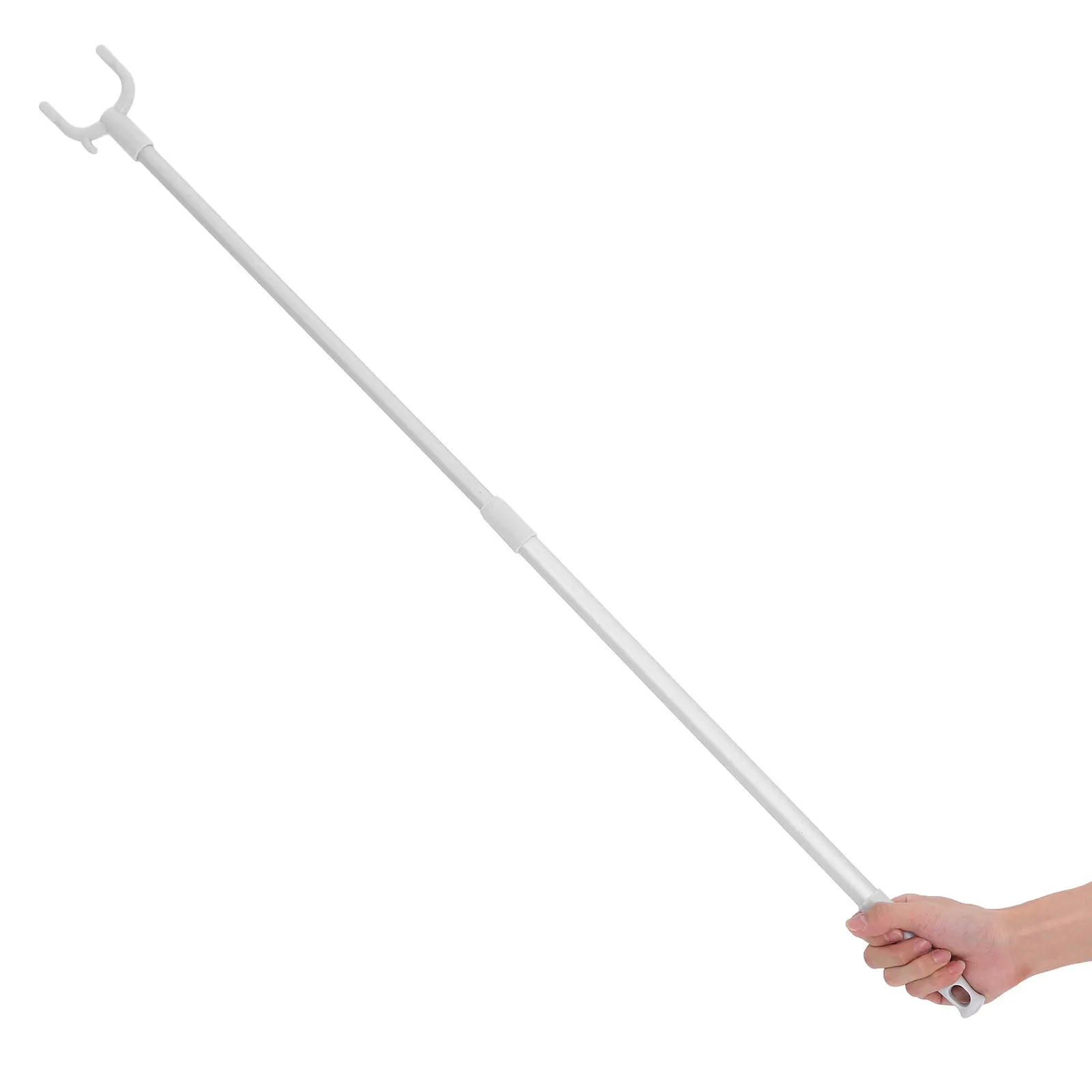 Adjustable Telescoping Clothes Pole – Lightweight Aluminum Reach Stick for Hanging & Retrieving Garments, Space-Saving