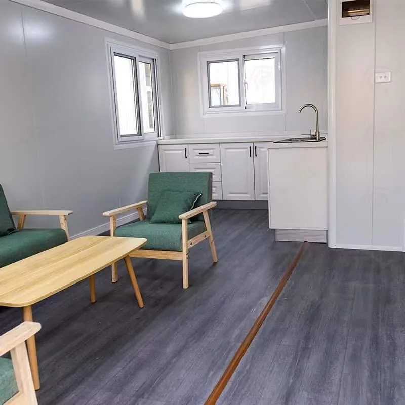 Contemporary 20ft Luxury Modular Steel Prefabricated Container House 2 Bedroom Expandable Granny Flat For Office Villa Australia