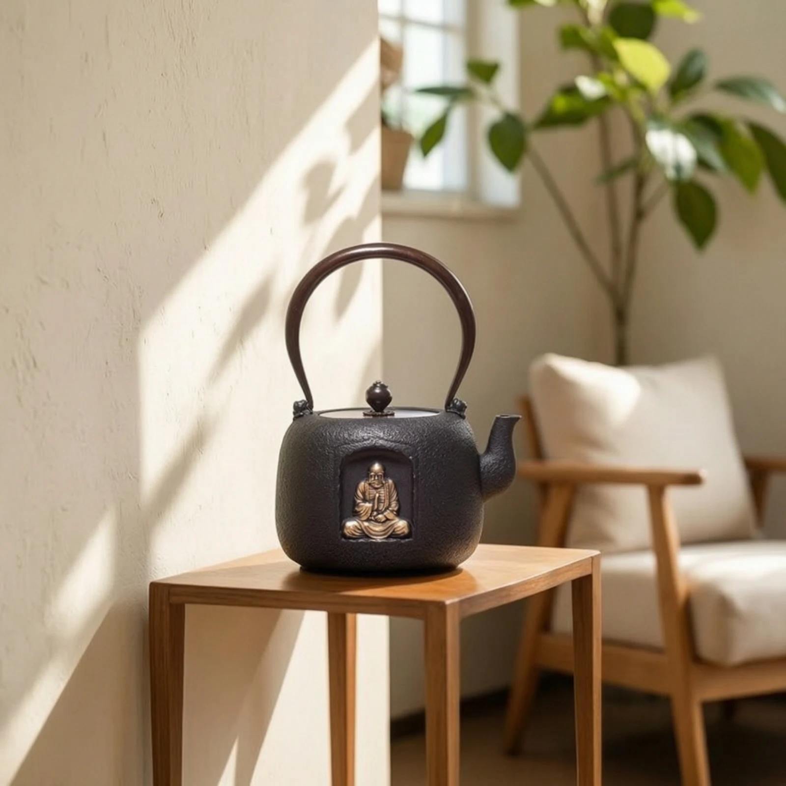 Cast Iron Teapot Heat-Retaining Teapot with Lid Tea Kettle with Infuser Loose Leaf Tea Kettle with Removable Infuser Artisanal