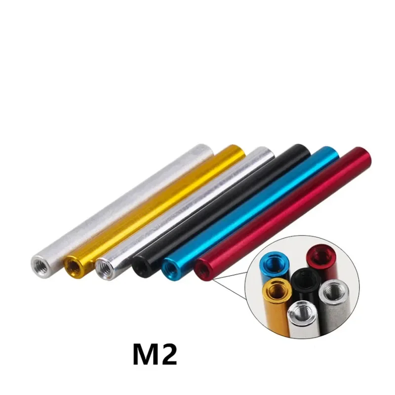 10pcs M2 Aluminum Column M2*6/8/10/12/15/20/25/30/35mm aluminum Round Standoff spacer For RC Parts