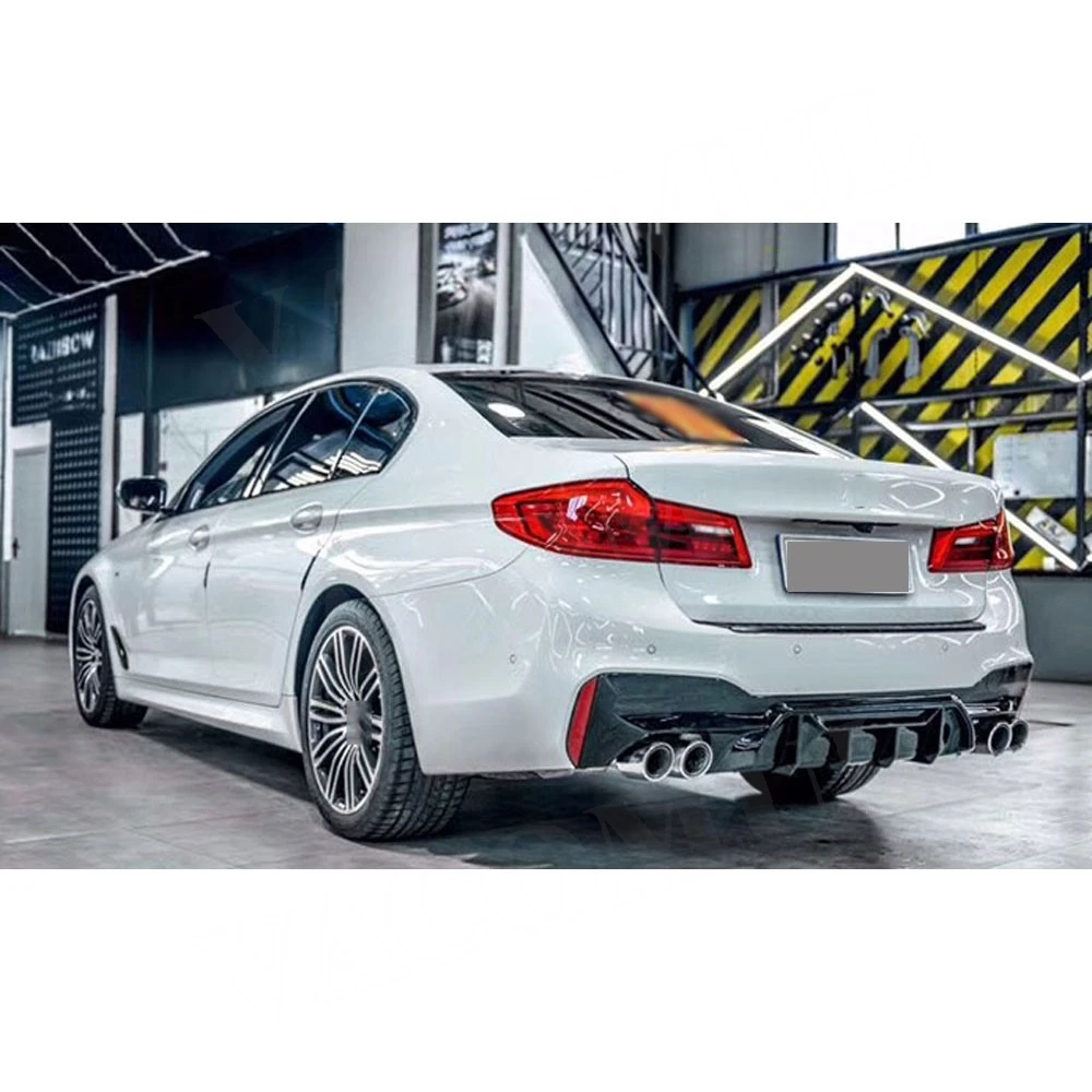 

VACOMUL ABS Rear Bumper Lip Diffuser Stainless Steel Tip For BMW 5 Series G30 G38 M Sport 2017-2020 M5 Style Competition Bodykit