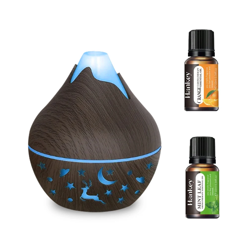 

200ML USB portable air humidifier Aromatic diffuser mist, night light humidifier dual purpose with 2 oils.
