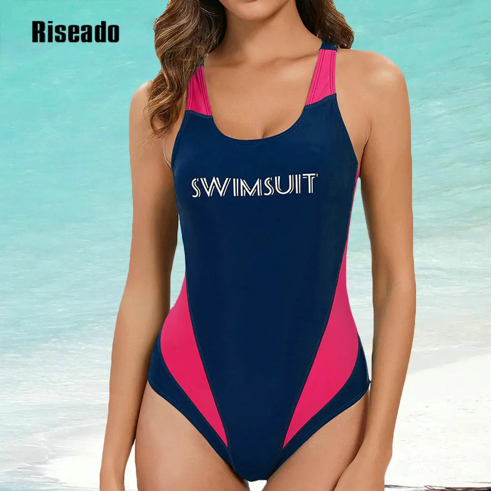 Women's Swimsuit 2024 Sleeveless One-piece Bathing Suit Woman Swimming Monokini Athletic Swimwear for Training