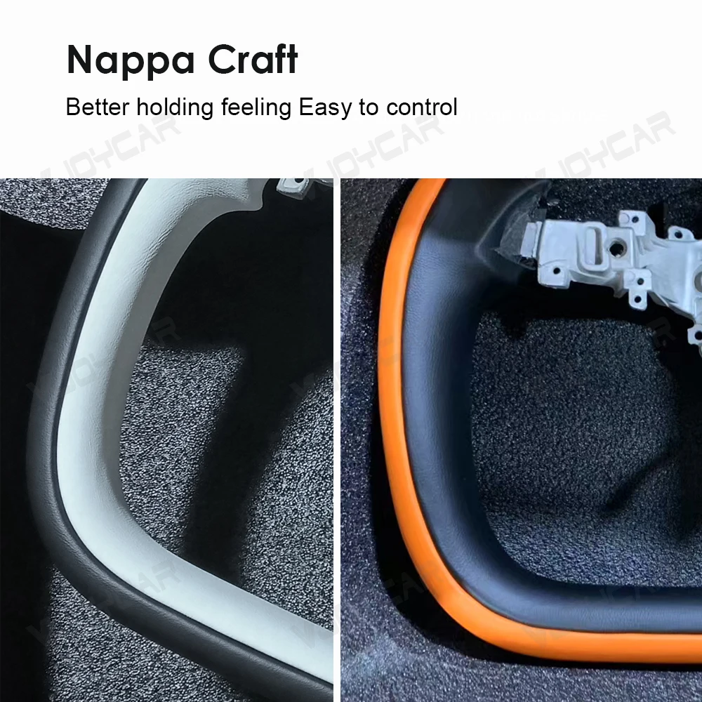 Vjoycar نير عجلة القيادة مقبض ل تسلا نموذج جديد Y Juniper 3 هايلاند مع التدفئة نابا اللون التخصيص الملحقات #4