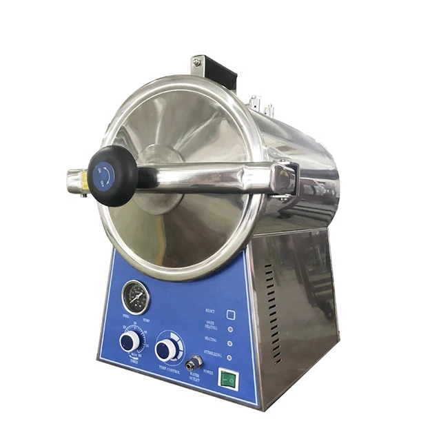 

18L 24L Laboratory Boiling Sterilizer Tabletop High Pressure Steam Sterilizer Autoclave with Timer Stainless Steel