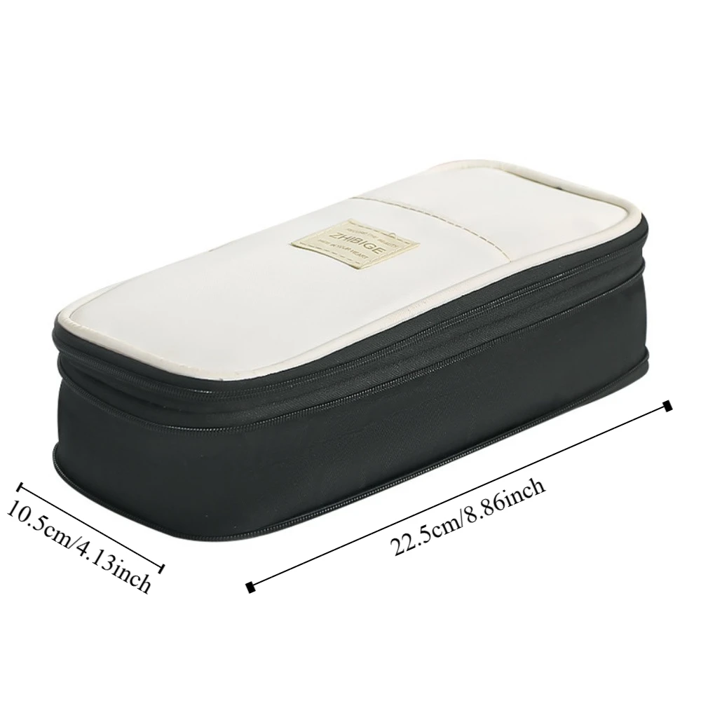 Telescoping 2 Layers 2 Layers Pencil Bag Candy Color Hand Held Large Capacity Pencil Bag Desktop Storage Canvas