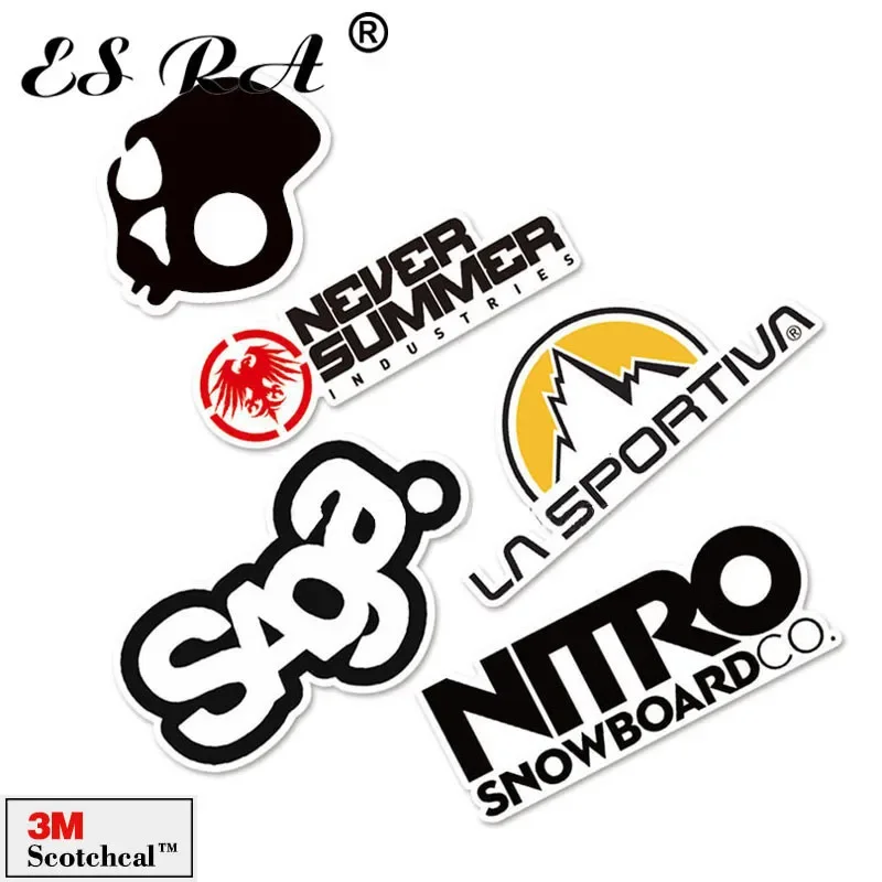 1 Piece Vinyl Snowboard Stickers Car Decals Outdoor Logo Pegatinas Laptop Luggage for Bicycle Pitcher Motor Sunprotective