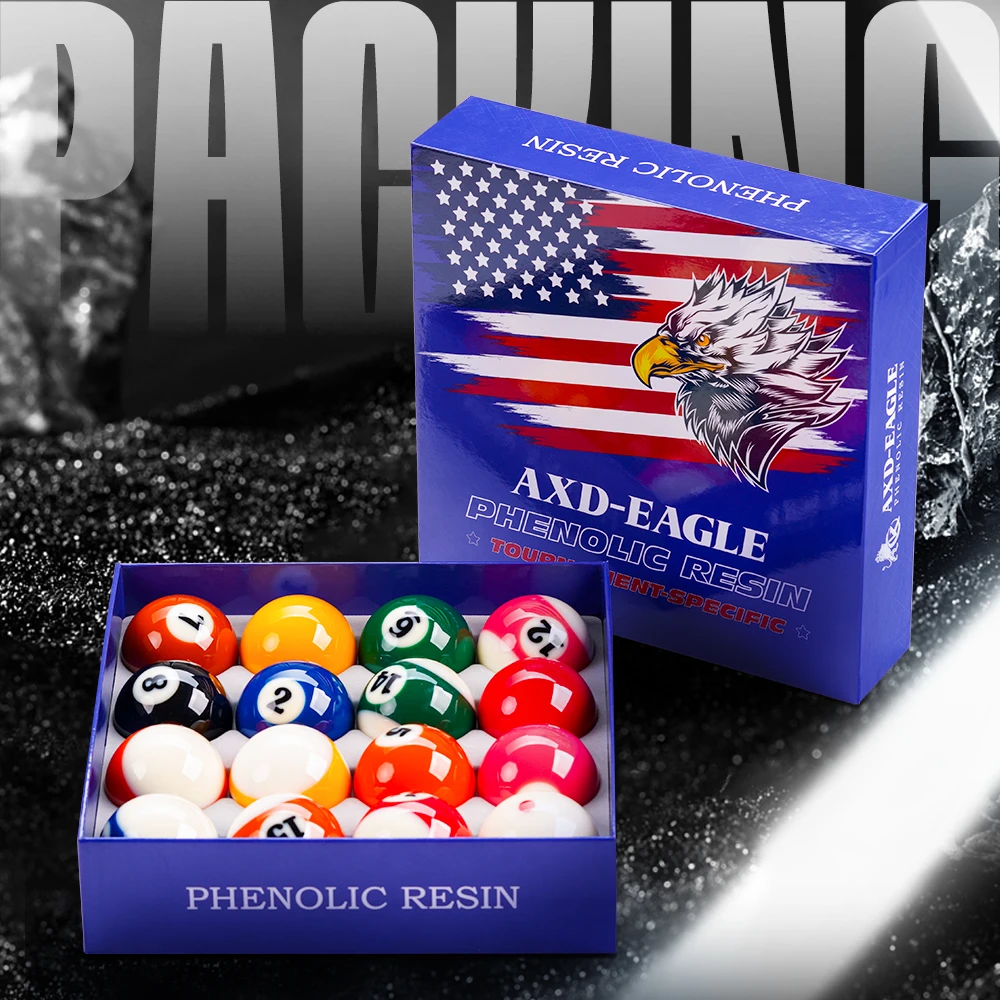 

KONLLEN Pool Balls 57.2mm Resin Balls Set 2-1/4" 16pcs Full Set For Pool Tables Billiard Pendulum Sticker Billliards Accessories