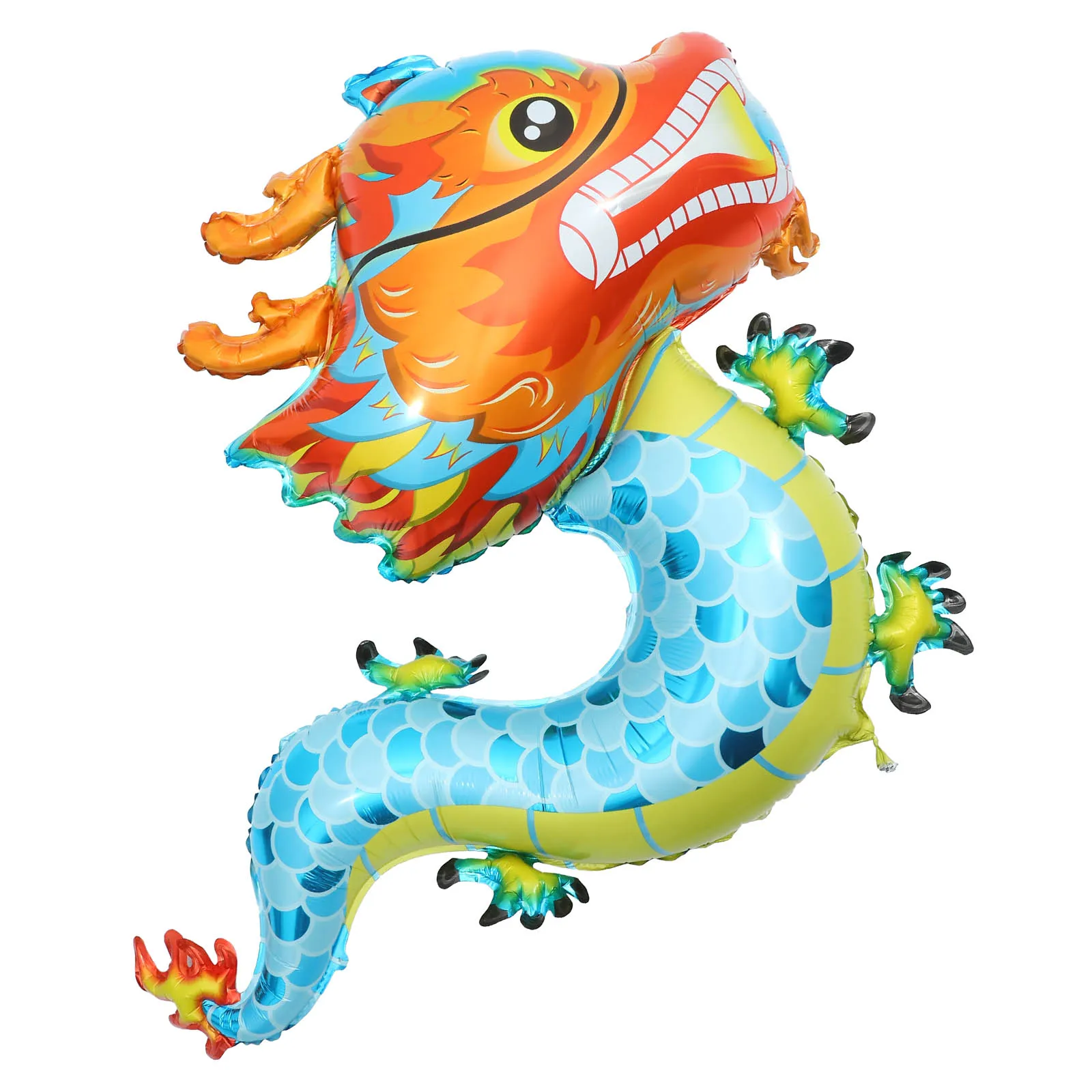 

5Pcs Chinese New Year Dragon Balloons Foil Set Party Decorations Festive Touch Long Lasting Easy Inflate Deflate