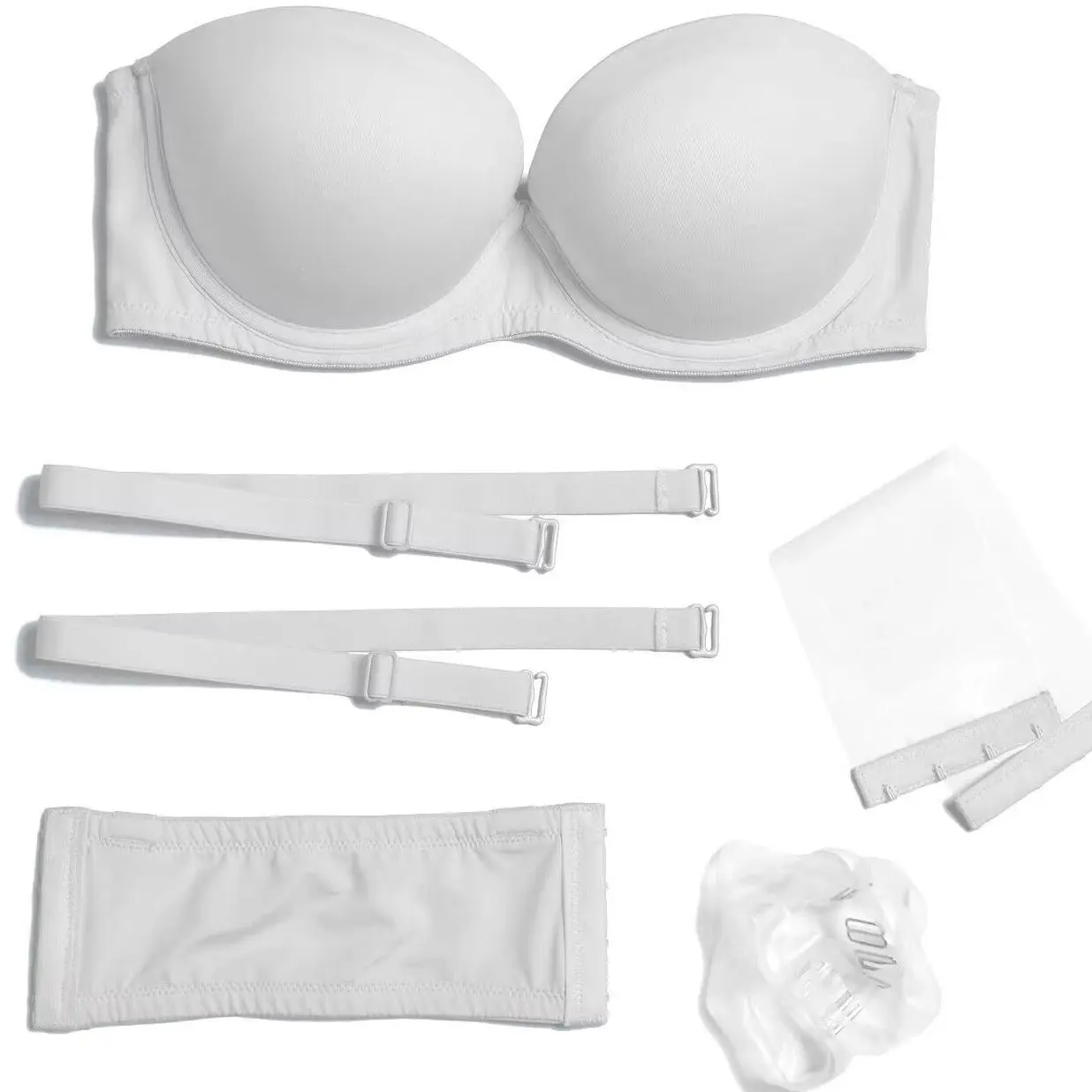 

2026 New Bra Women Strapless Sexy Backless Low Cross Brassiere Push Up Bra Invisible Wire Padded Multiway Straps Sexy Bras