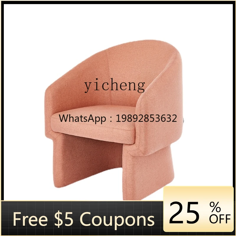 

ZZk Fabric Single Sofa Faux Leather Leisure Armchair Modern Minimalist Living Room Bedroom Mint Green