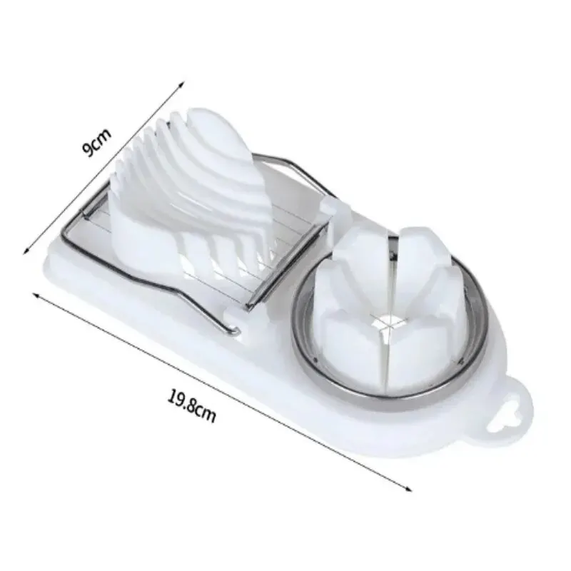 Multifunctional Egg Slicers Stainless Steel Slicer Fancy Splitter Egg Cutting Tool Home Two In One Egg Cutter Kitchen Gadgets image 5