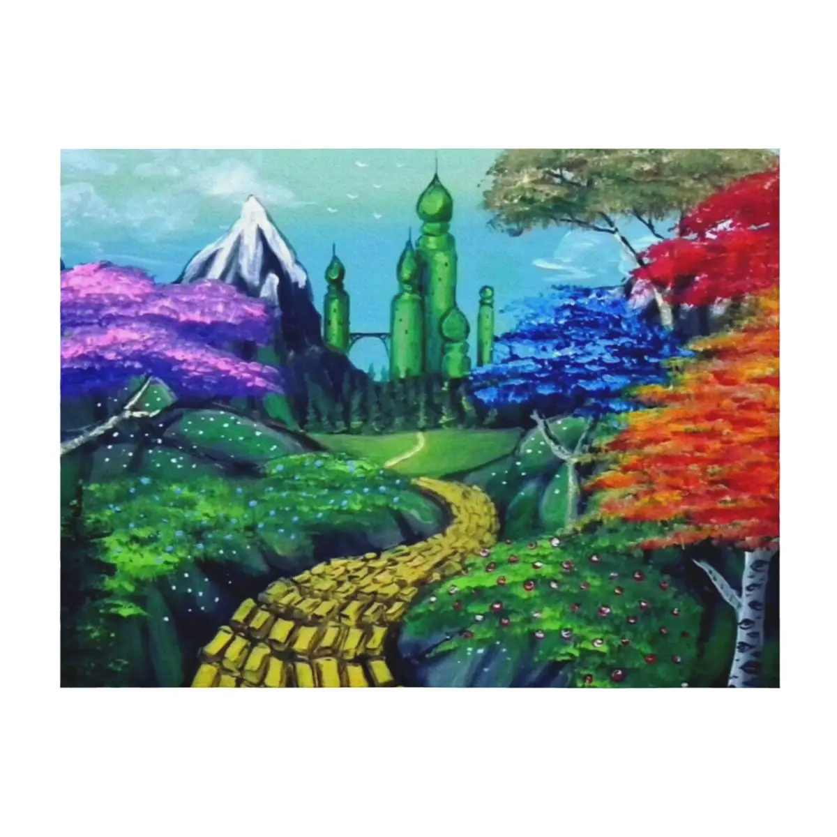 

Road to the Emerald City Throw Blanket Extra Large Throw Large Sofa blankets and throws Blankets