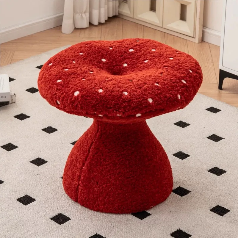 MOMO Mushroom Stool Shoe Changing Stool Door Home Living Room Designer Creative Stool Cute Makeup Stool Dressing Stool Footstool