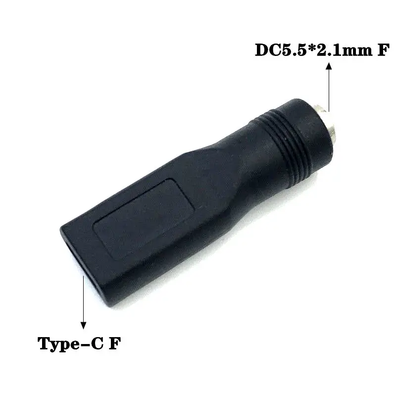 DC5.5 * 2.1mm Male Female To USB Mini 5P Micro 5P Type-C Male Female Adapter Elbow Android Phone DC Power Adapter 5V Interface