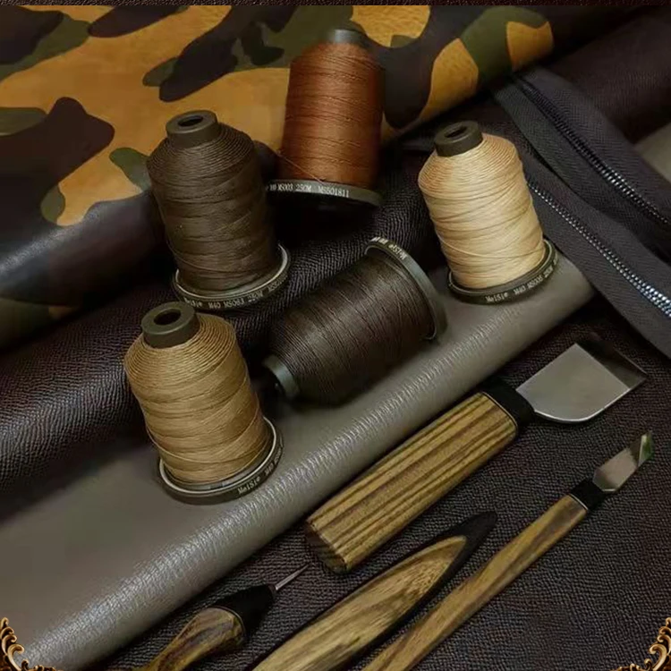 

MeiSi Wax Thread Flax Line 0.35 0.45 0.55 0.65 Handmade Leather Woven Natural Environmental Protection (61-101 Color NO)