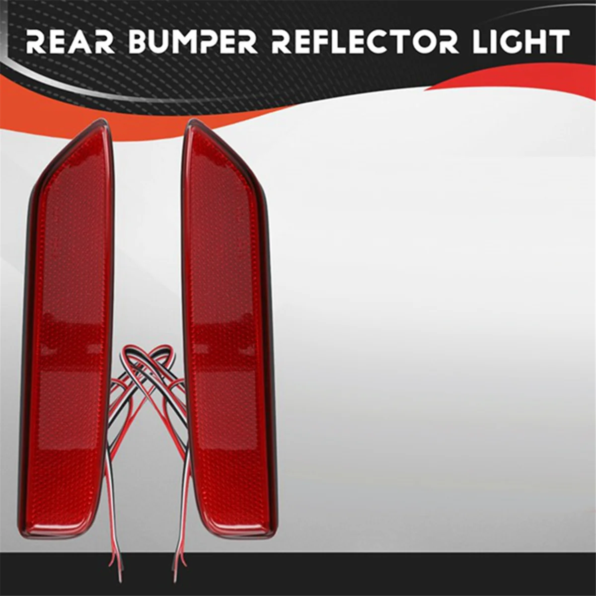 Car Rear Reflector Light Bumper Taillight Fog Light Brake Light for Mitsubishi DELICR MINI Red