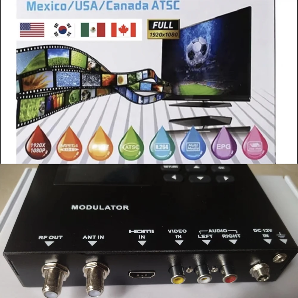 مُغير ساتلينك-ATSC ، مسار واحد ، HD من من من من من ، من أجل الولايات المتحدة الأمريكية ، كندا ، كوريا الجنوبية ، كوستا باندا ، مقابل من