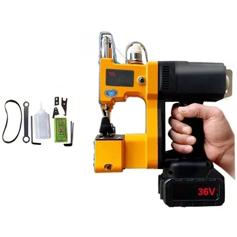 36V Rechargeable Portable Sewing Sealing Machine Lithium Battery For Woven Rice Snake Skin Bag Repair Tool
