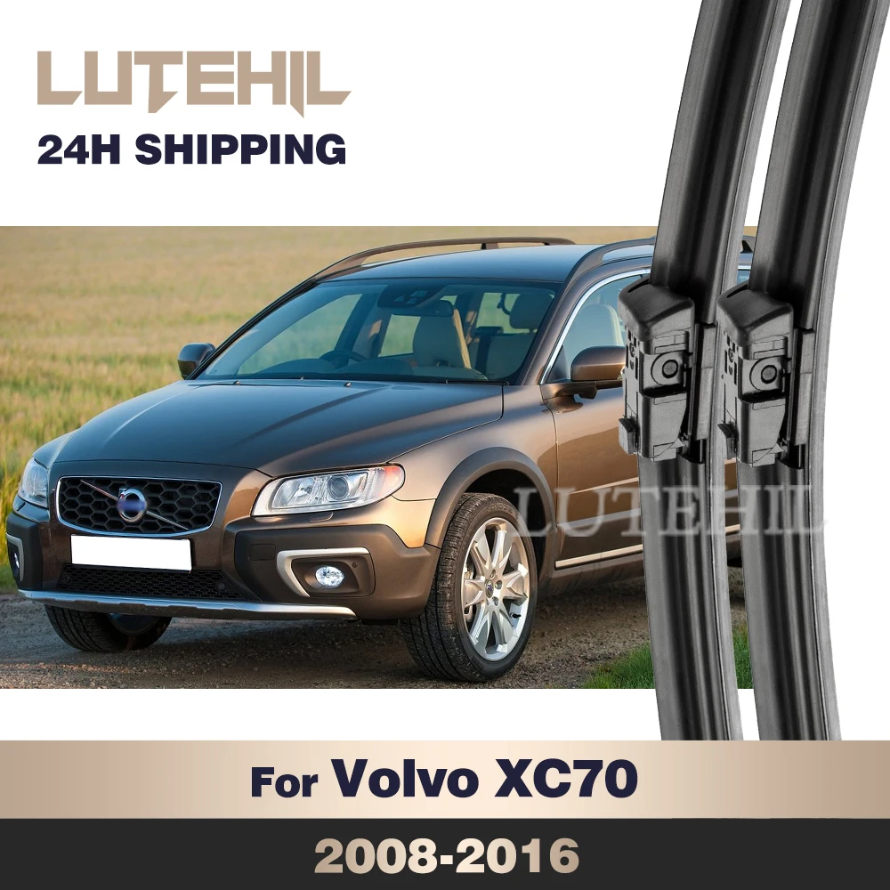 

LUTEHIL Wiper For Volvo XC70 2008-2016 2009 2010 2011 2012 2013 2014 2015 Front Wiper Blades Windshield Windscreen Window 26"20"