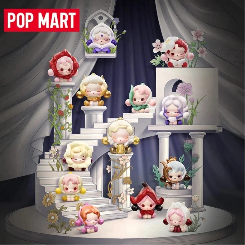 

POP MART Blind Box Skullpanda Four Acts Of Flower Bubble Granules Collectible Figurine Art Toy Desktop Decoration Gift For Adult